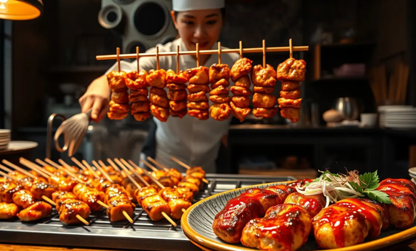 Yakitori Sate Ayam Dari Jepang Yang Lezat